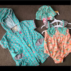 Matilda Jane Swimming Along Swimsuit & Coverup Set